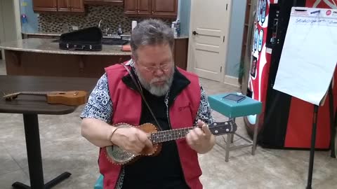 DR John Jammin on my National resonator ukulele