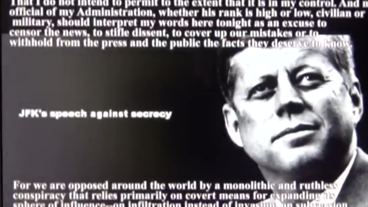 OCTAGON SWISS SLEEPER AGENTS IN USA - JFK SPEECH AGAINST SECRECY.