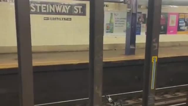 Someone throws bomb at NYC subway train