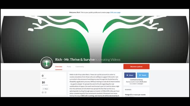 The image of the moving earth is fake