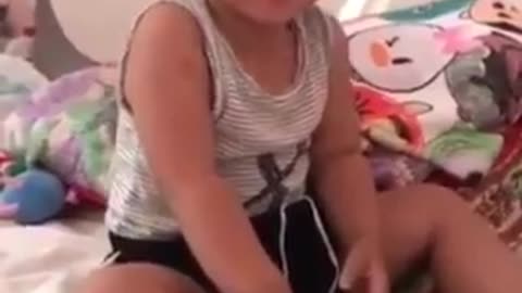 crying baby laughing
