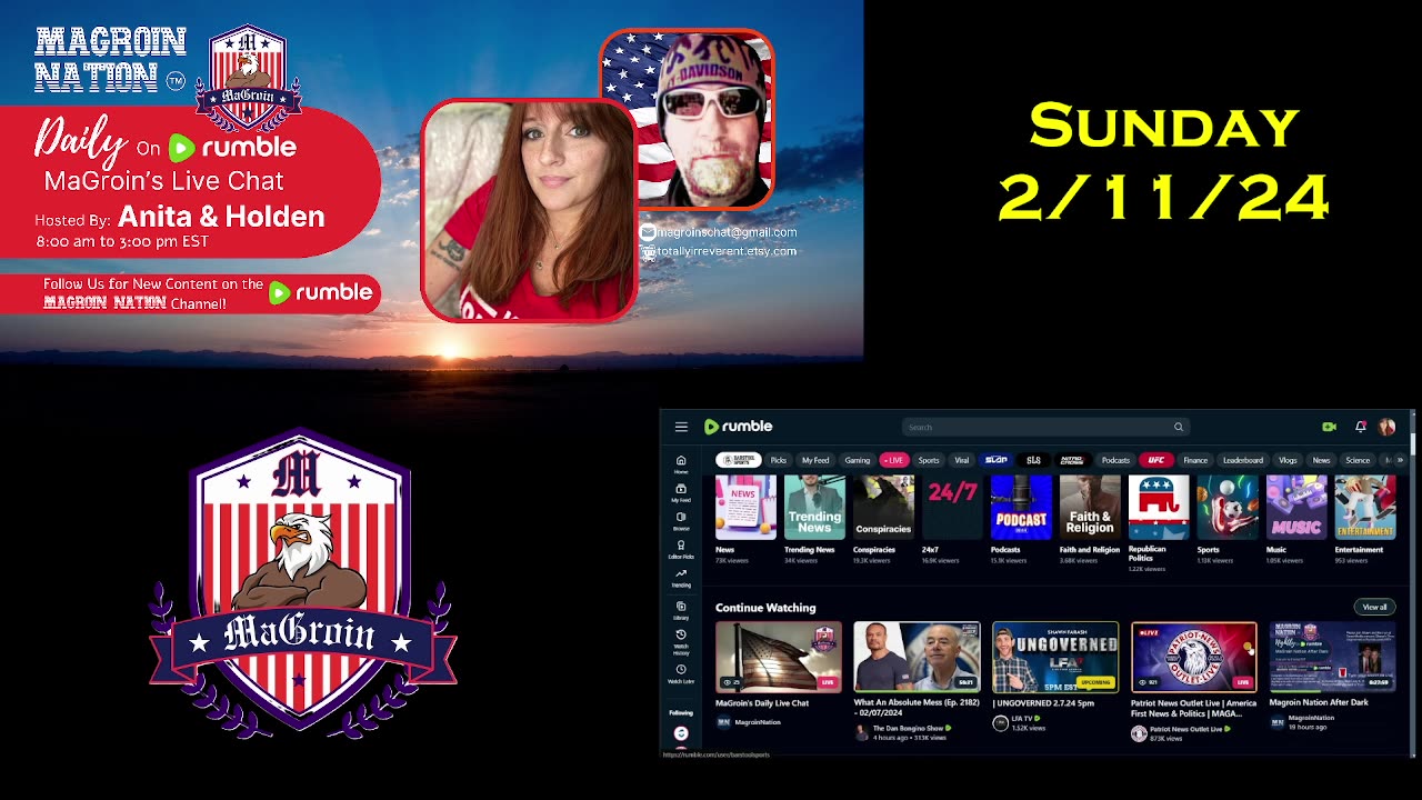 MaGroin's Daily Live Chat