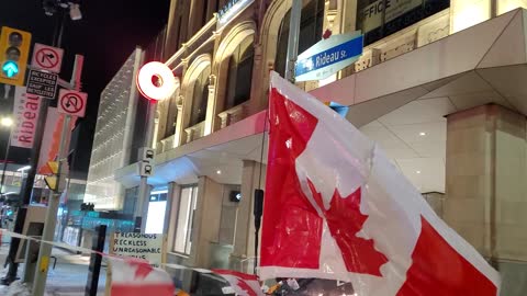 Raw video. Freedom Protest - Ottawa Feb.14 approx. 2 am.