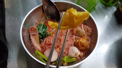 Thailand Street Food / Noodles Soup Style