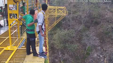 The Funny Bungee Jump in Rishikesh