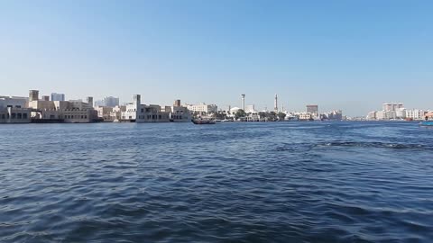 dubai deira boat riding sea view