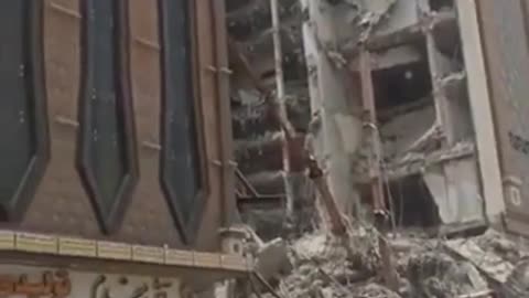 One Died, Four Injured as The '10-Story Office Building Metropol' Collapsed in Abadan