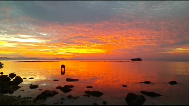 Sunset at beach