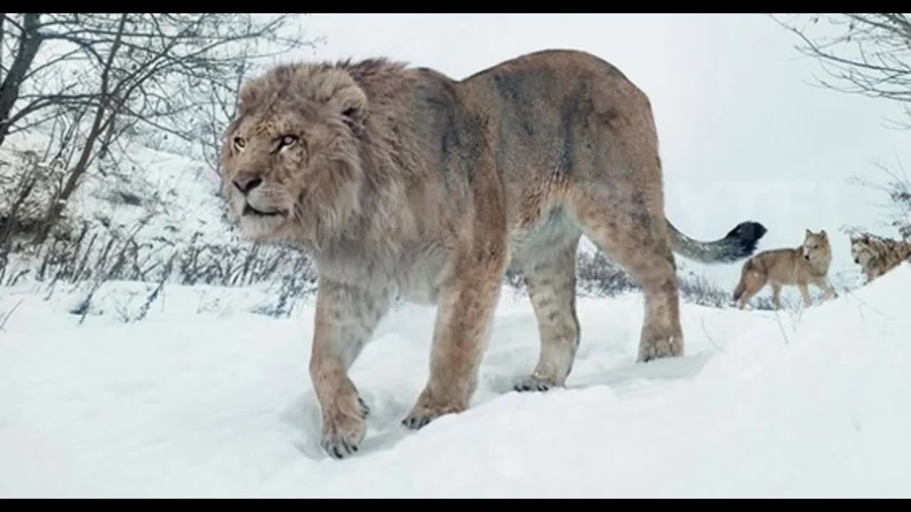 How big were American Lions compared to modern day lions and tigers_