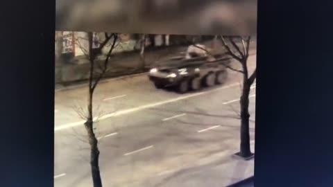 Russian army in melitopol , Ukraine 9 March