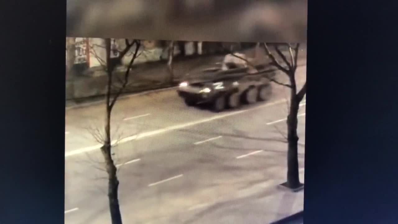 Russian army in melitopol , Ukraine 9 March