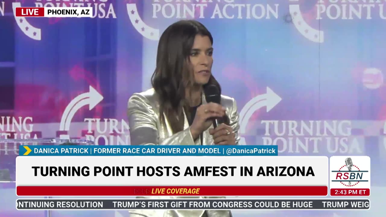 FULL SPEECH: Danica Patrick TPUSA's America Fest Conference: Day Two - 12/20/24