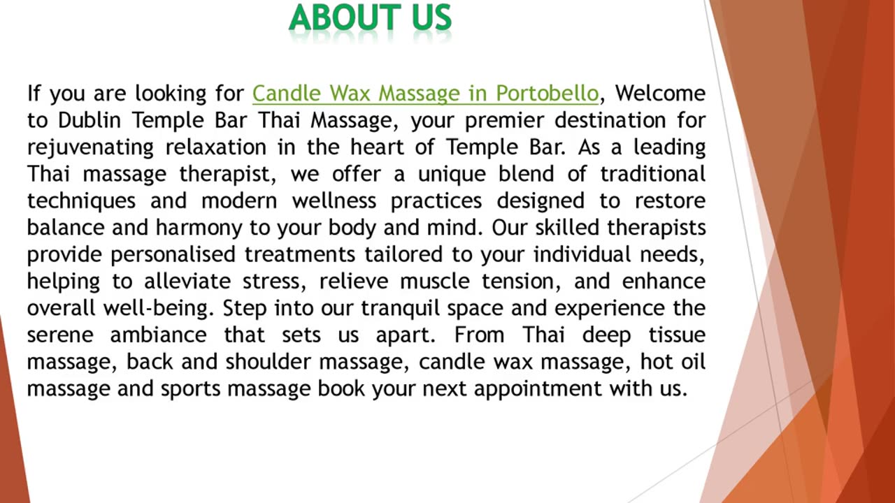 If you are looking for Candle Wax Massage in Portobello