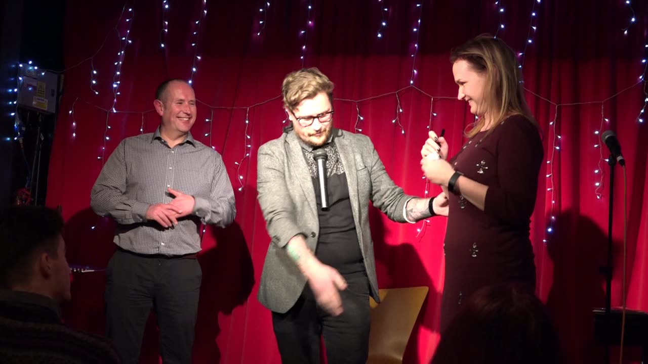 Celebrity Magic Malcolm Norton Magic with friend Ross B. The B Bar19th December 2018.