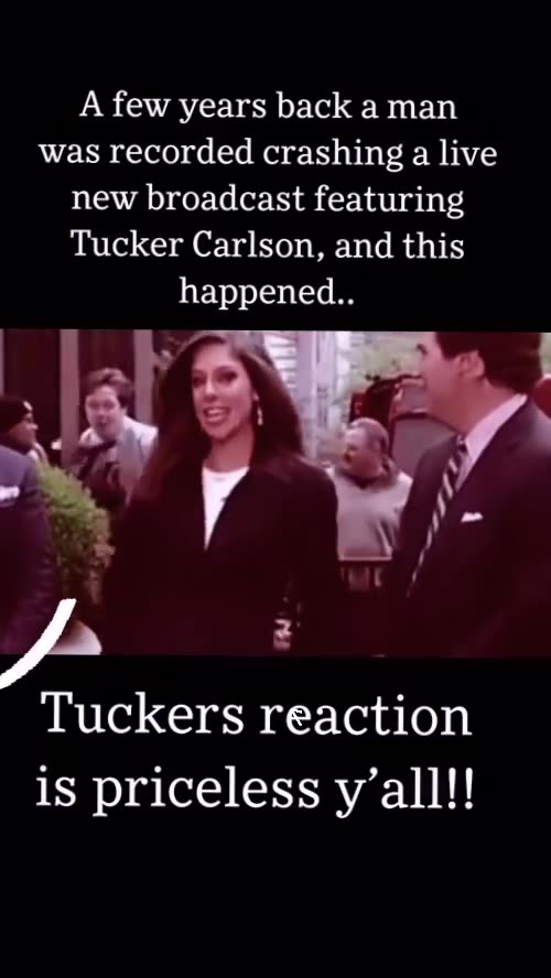 CRASHING TUCKERS LIVE NEWS BROADCAST