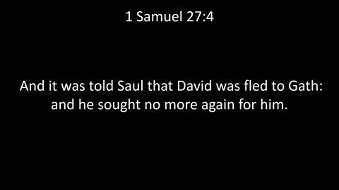 KJV Bible 1st Samuel Chapter 27