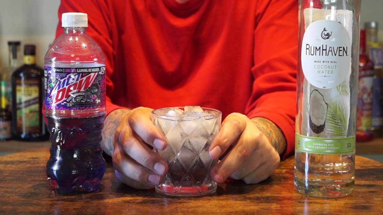 RumHaven Coconut Rum & Mtn Dew Purple Thunder