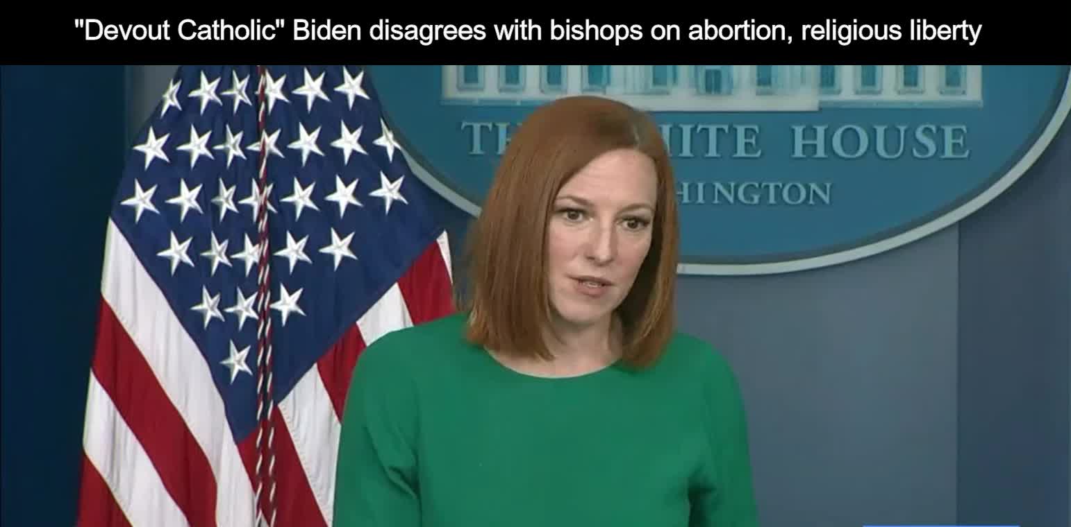 White House explains that Biden will oppose the bishops, Catholic faith