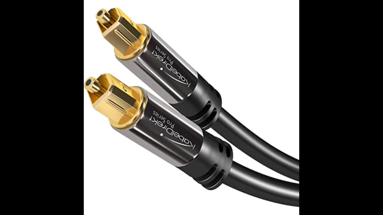 Review: Toslink Digital Optical Audio Cable, GearIT Pro Series TOSLINK Digital Optical Audio Ca...