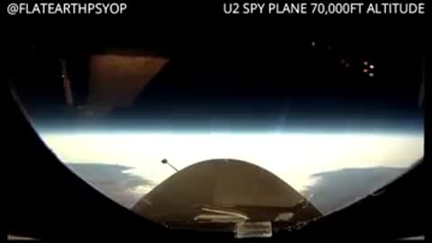 U2 Spy plane 70K feet altitude (#FLATearth)