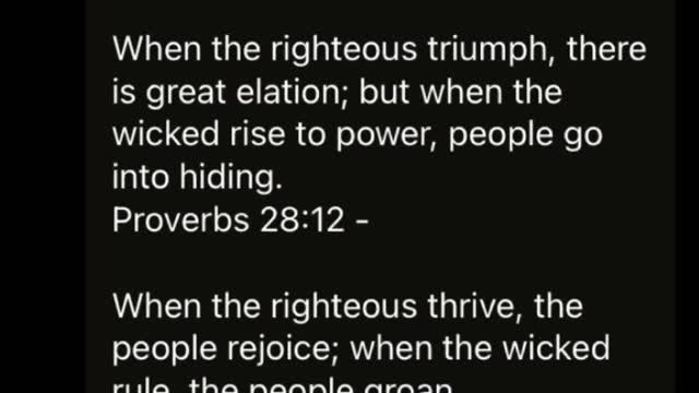 When Wickedness Rules In The Land