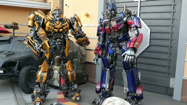 Transformers Optimus and Bumblebee