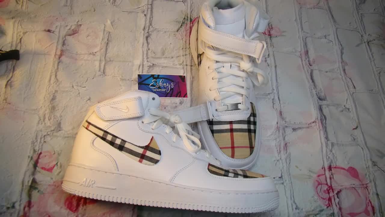 DIY _ How to Add Fabric to Nike Air Force 1- Part 1