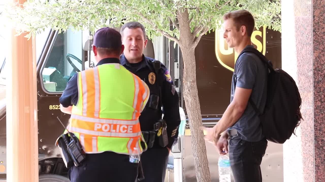 Dropping a Pound of Fake Weed in Front of a Police Officer