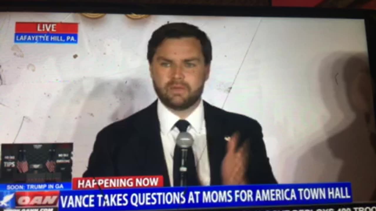 🦅OANN JD Vance takes questions from moms in America 🇺🇸 Tuesday 08:17 pm