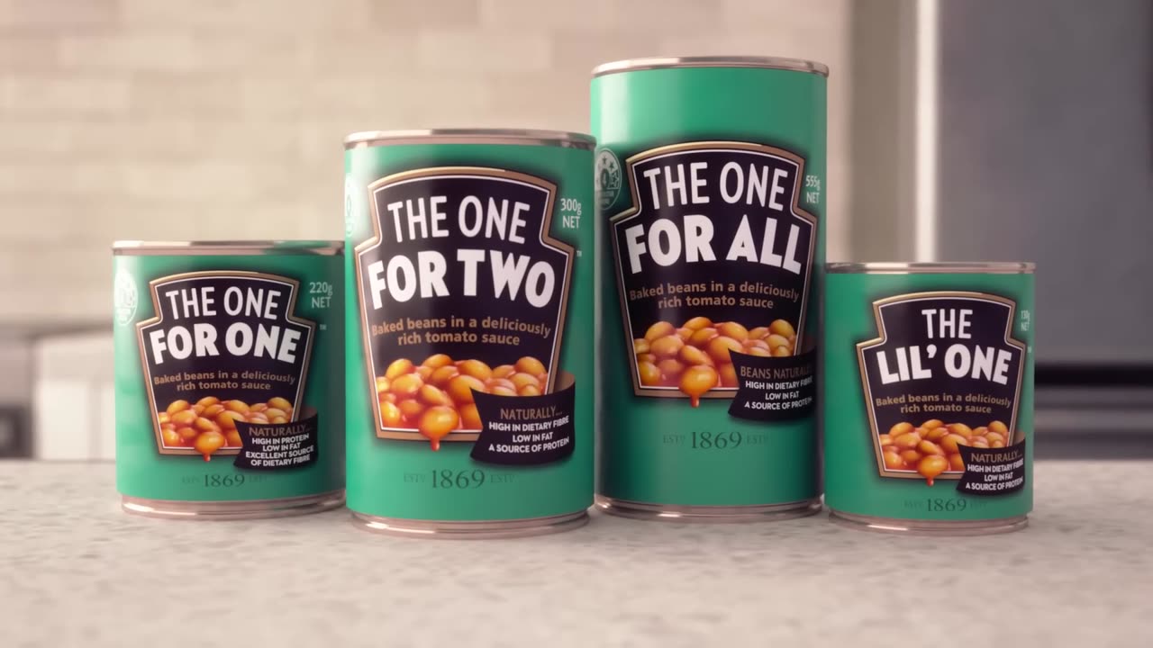 Heinz Beanz. A Can Size for Every Aussie_