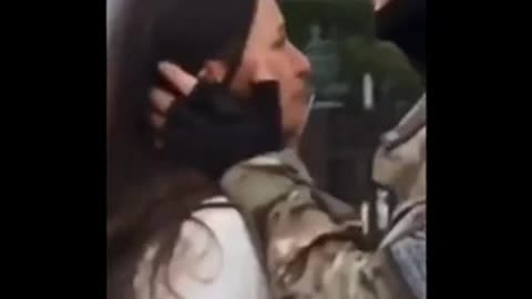 ukraine soldier leaves his wife for war