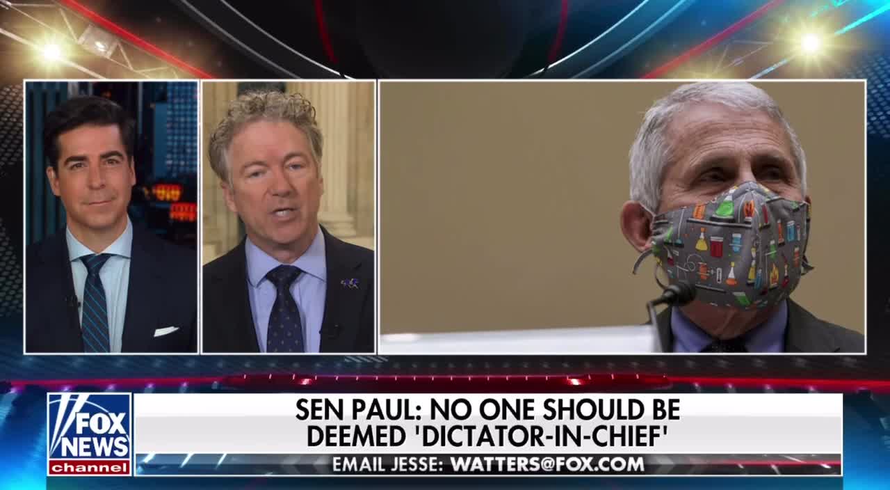 Rand Paul is presenting an Amendment w/the health committee that will ELIMINATE Dr. Fauci’s position