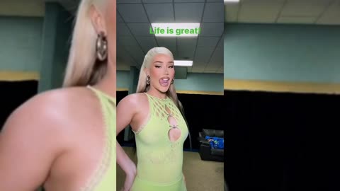 Iggy Azalea backstage at Wells Fargo Arena