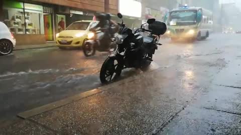 Tormenta eléctrica se registra en Bucaramanga