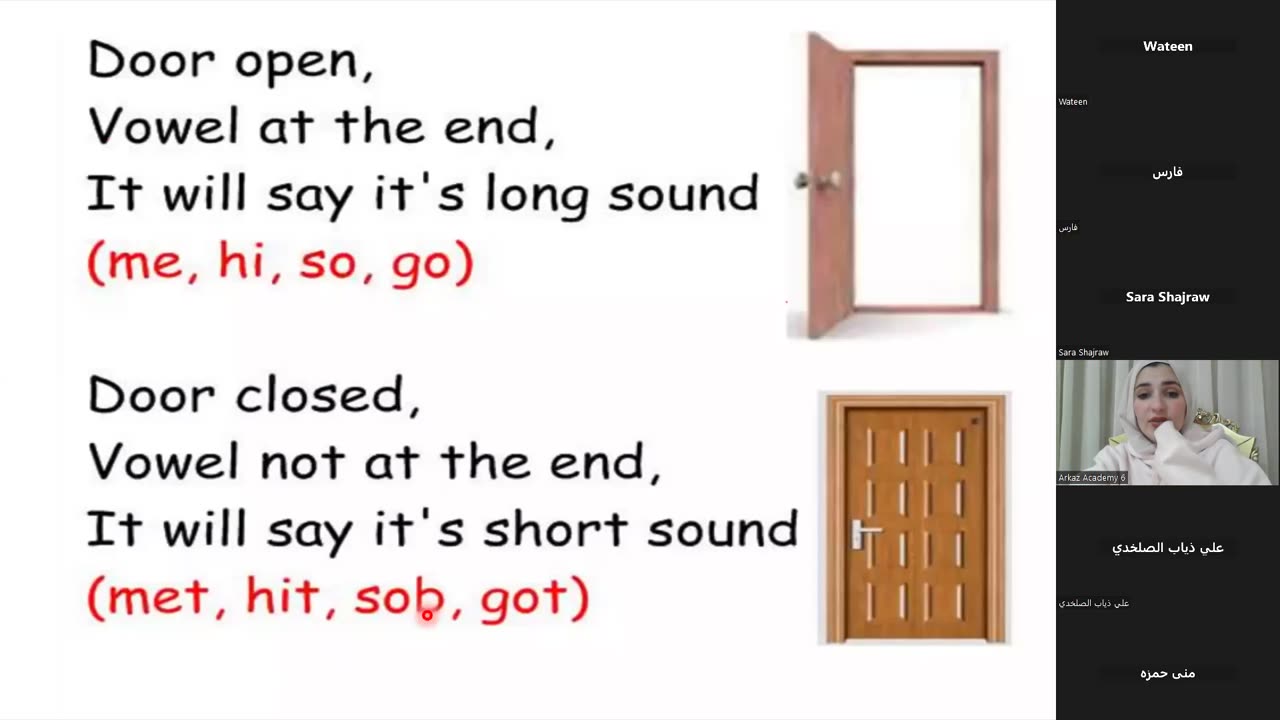 Open and closed syllables