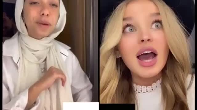 Arab vs American girls singing tiktok