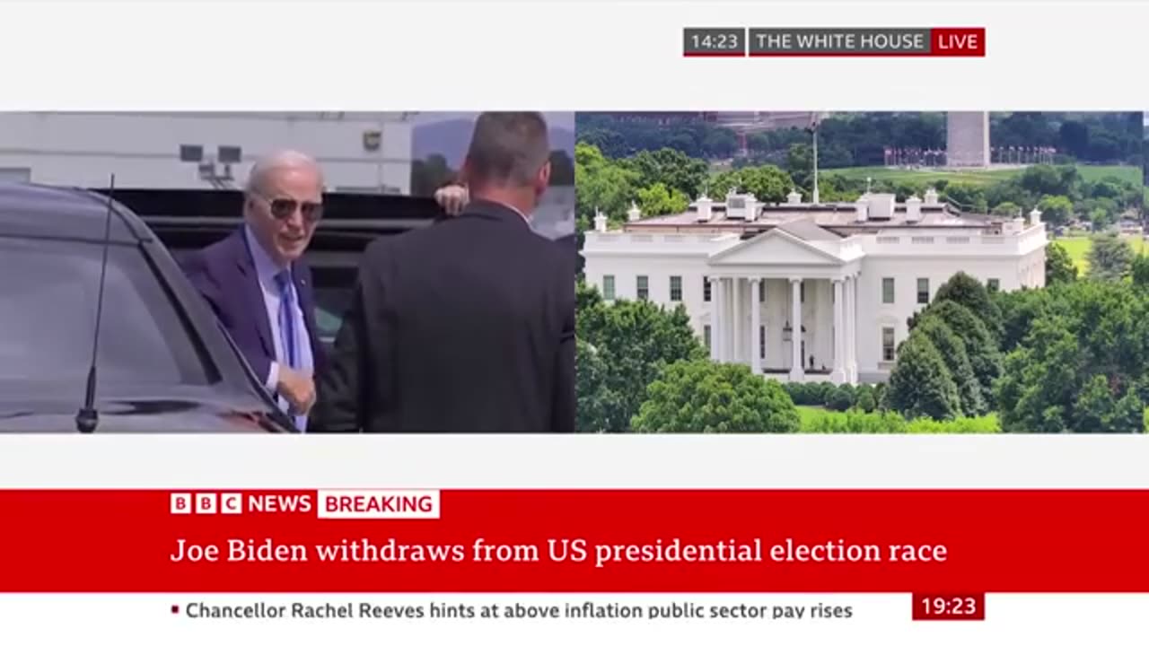 US president joe Biden endorse kamala Harris BBC news