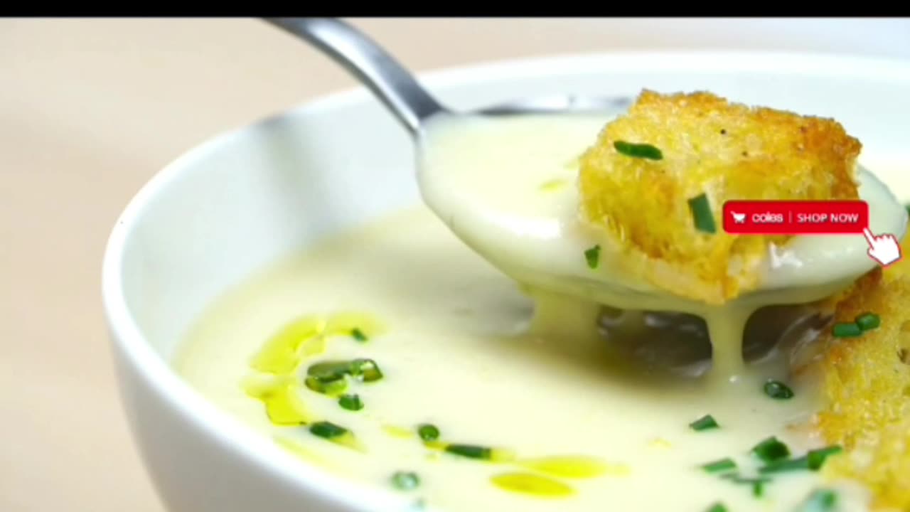 Potatoes and leek soup