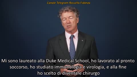 Un messaggio del Sen. Rand Paul del Kentucky... wow