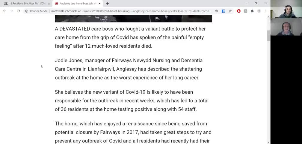 ( -0050 ) 20 Dead In Wales Care Home After Vaccine-Were Staff Intimidated 2 Not To Blame Covid-19 Vaccine?