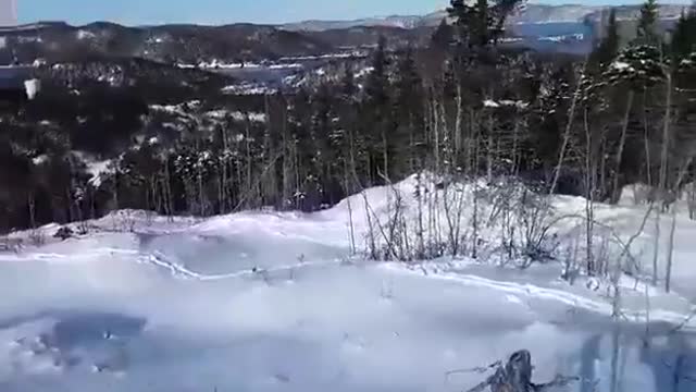 Snowshoeing On The Mountain Last Winter