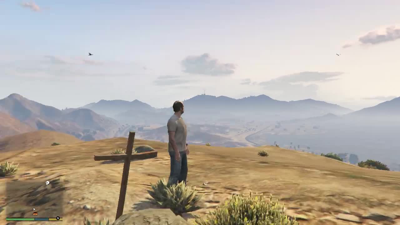 GTA 5 - Strange grave with a cross on a mountain. Have you seen it before?