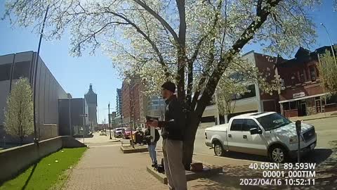 Jacob and Tim, open air in Peoria