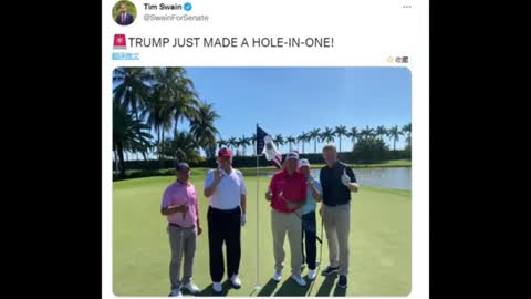 Trump's statement to prove his 'hole in one'