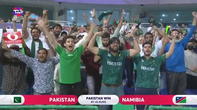 The moments Pakistan become the first tream to secure their place in the ICC men's world cup 2021