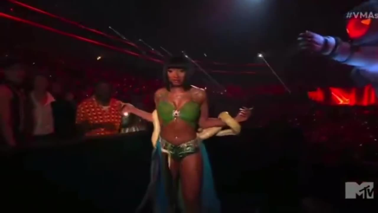 Megan Thee Stallion has a Reptilian Wardrobe Malfunction