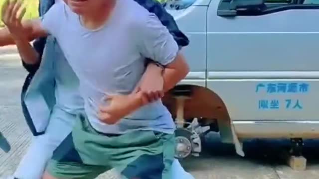 what did the boy put in the car