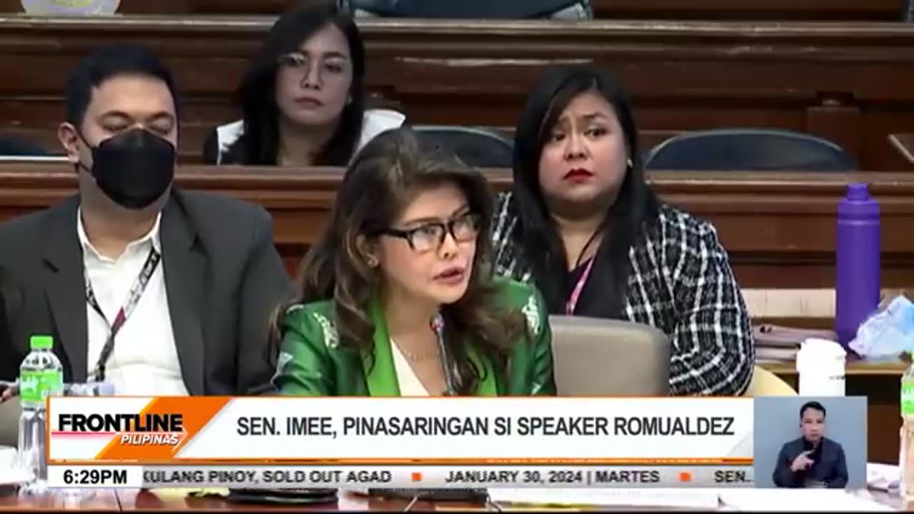 en. Imee Marcos, pinasaringan si House Speaker Martin Romualdez | Frontline Pilipinas