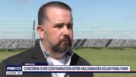 Texas residents have contamination concerns after solar panels damaged