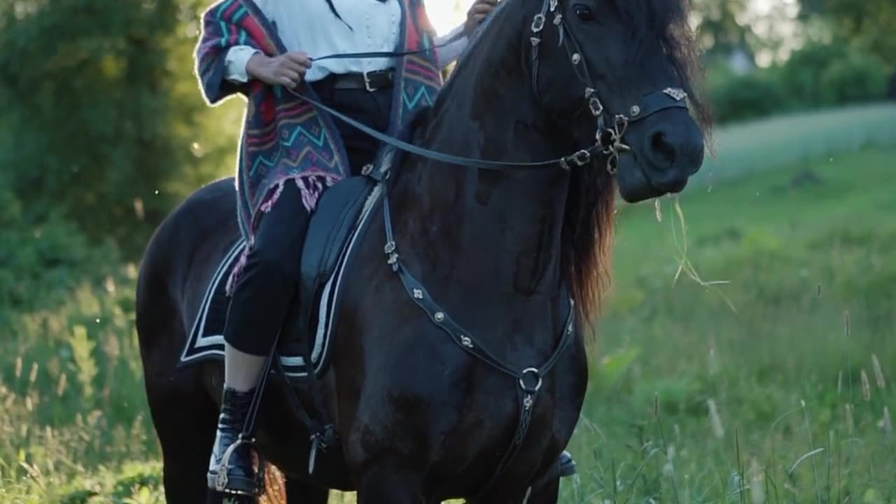 Horse on a treadmill